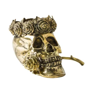 FIGURA DECORATIVA CALAVERA CORONA