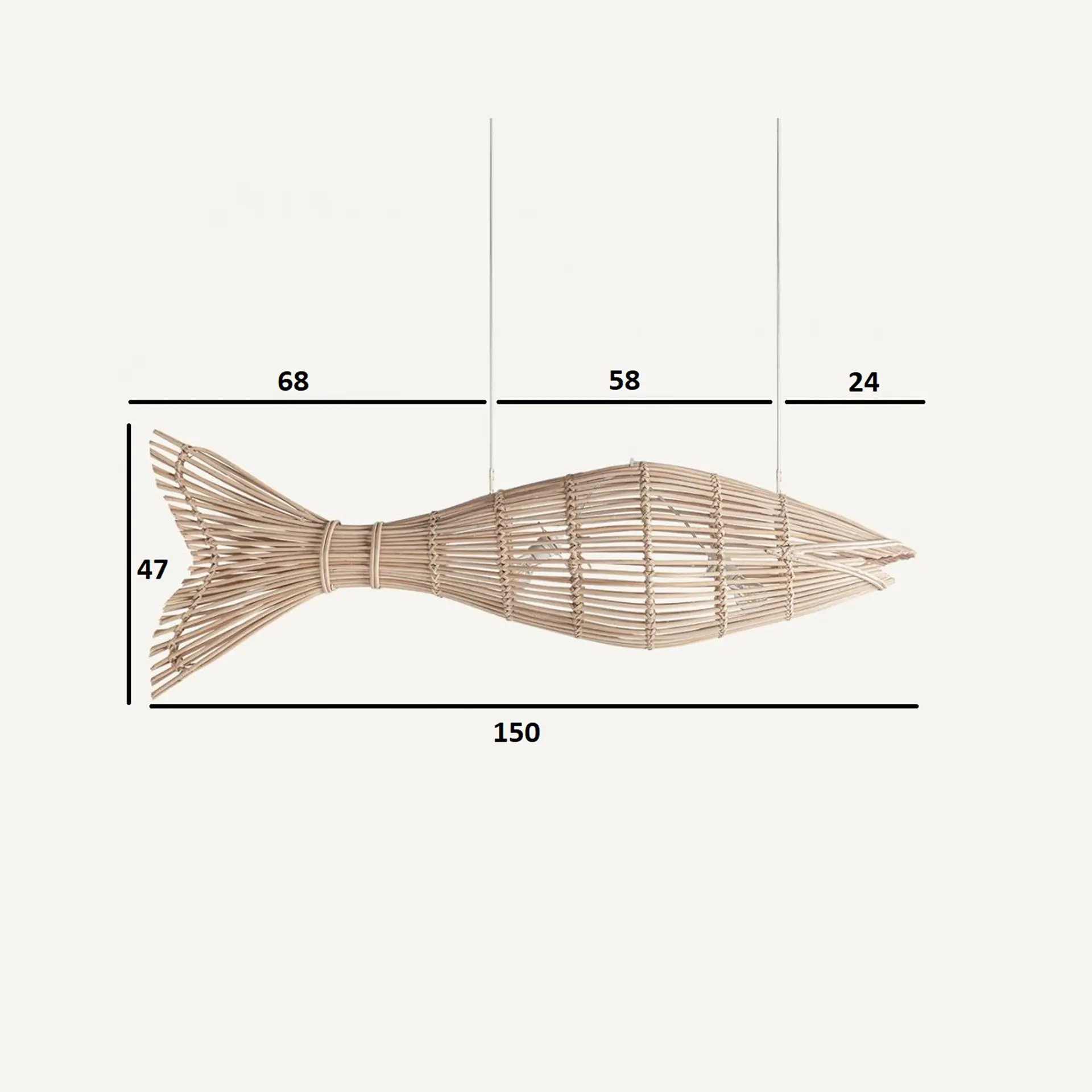 LÁMPARA DE COLGAR FISH - Imagen 7